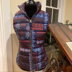 Tommy Hilfiger Paisley Patterned Down Puffer Vest